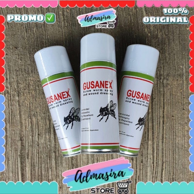 GUSANEX Spray Obat luka hewan anti lalat ternak sapi kambing anjing