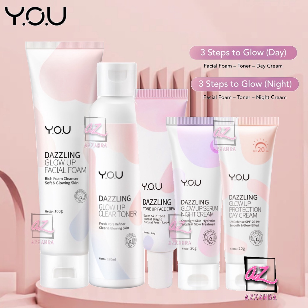YOU Dazzling Glow Up Paket Mini Lengkap 5pcs