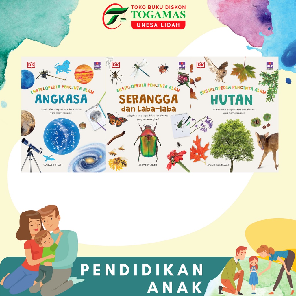 ENSIKLOPEDIA PECINTA ALAM : ANGKASA / SERANGGA DAN LABA-LABA / HUTAN / PANTAI / CUACA