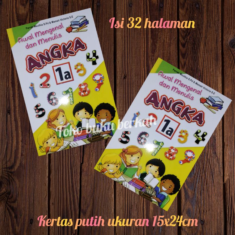 Buku Awal Mengenal Dan Menulis Angka 1A (15×24cm)