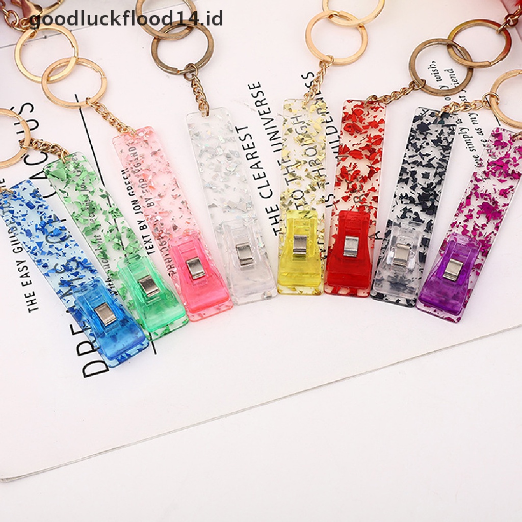 [OOID] Acrylic Card Puller Custom Your Own Credit Card Grabber Keychain For Long Nails ID