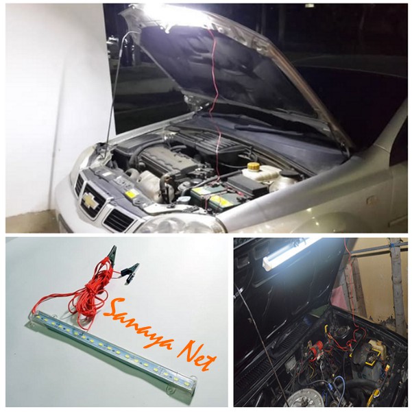 Lampu Penerang Kap Mesin Mobil Emergency Sambung Aki