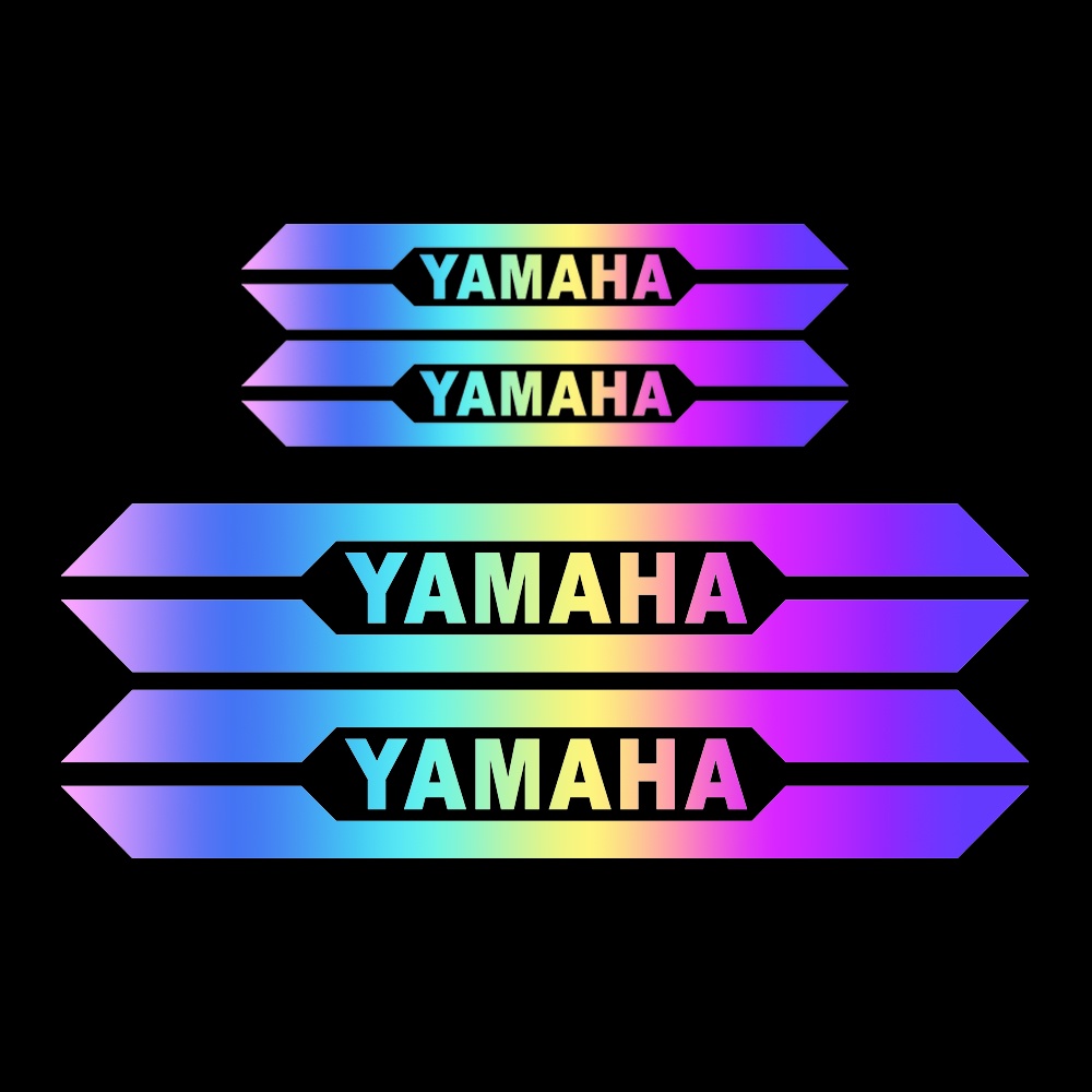 2pcs Stiker Reflektif Tahan Air Untuk Motor YAMAHA