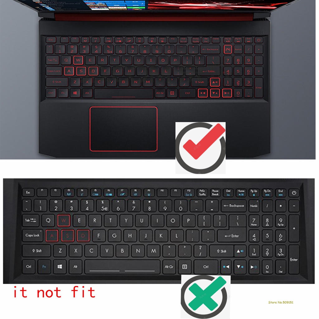 Skin Cover Pelindung Keyboard Laptop 15.6 &quot;Untuk Acer Nitro 5 AN515-54 - 51M5 AN515-54 - 54W2 17.3&amp;quot; Acer Nitro 5 AN517-51 - 56YW