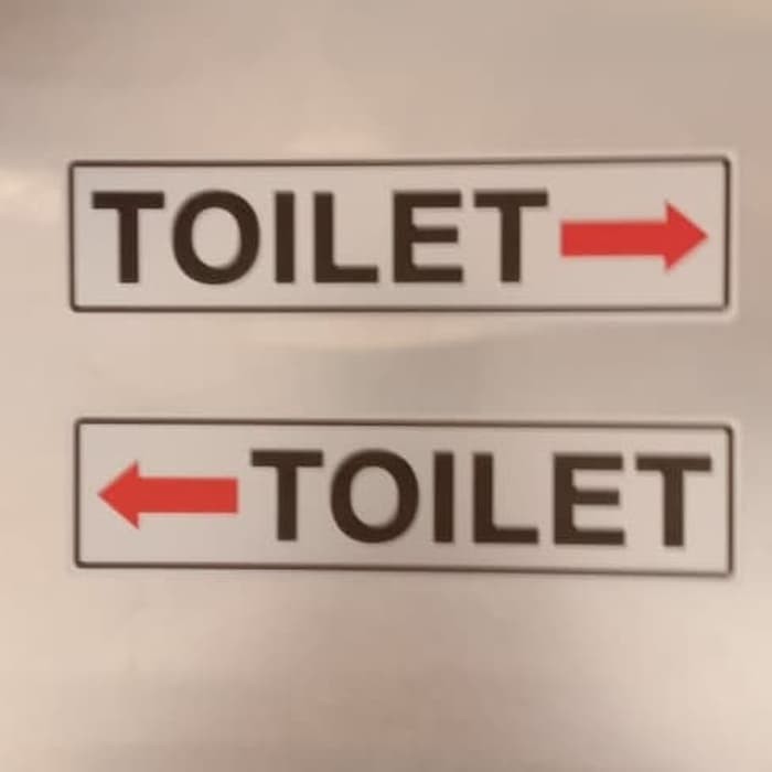 

SIGN LABEL K3 RAMBU SAFETY TOILET HARGA PER SATU AN UK 4X18CM