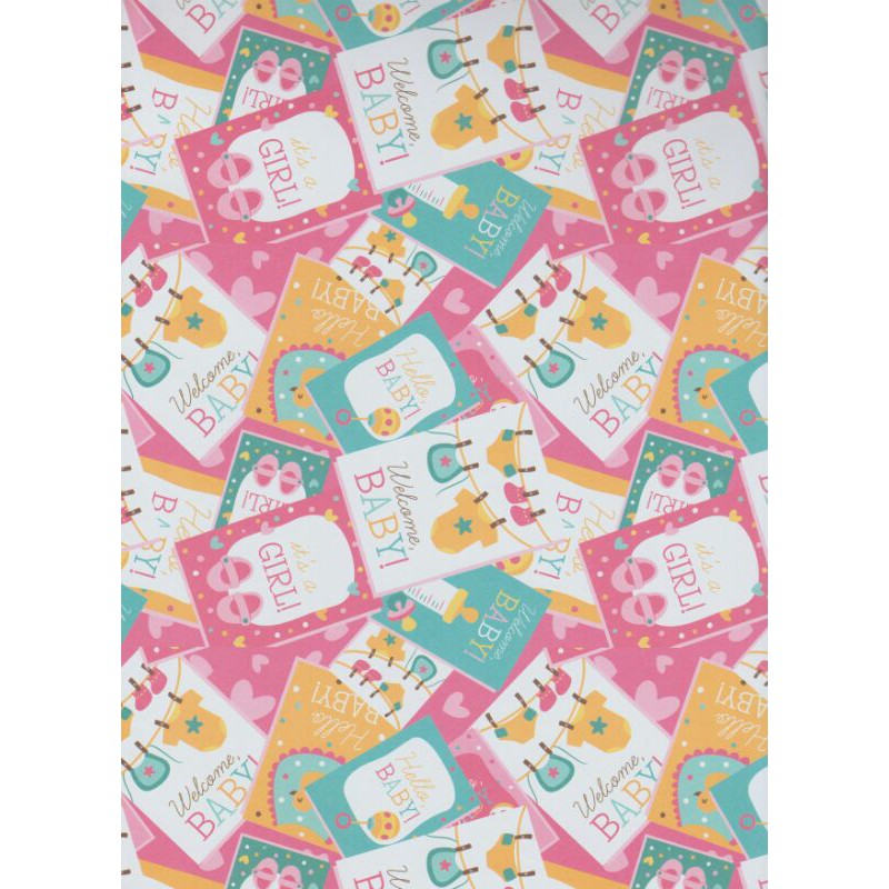 

Kertas Kado Sansan Wawa SW 5692 "baby/girl/newborn