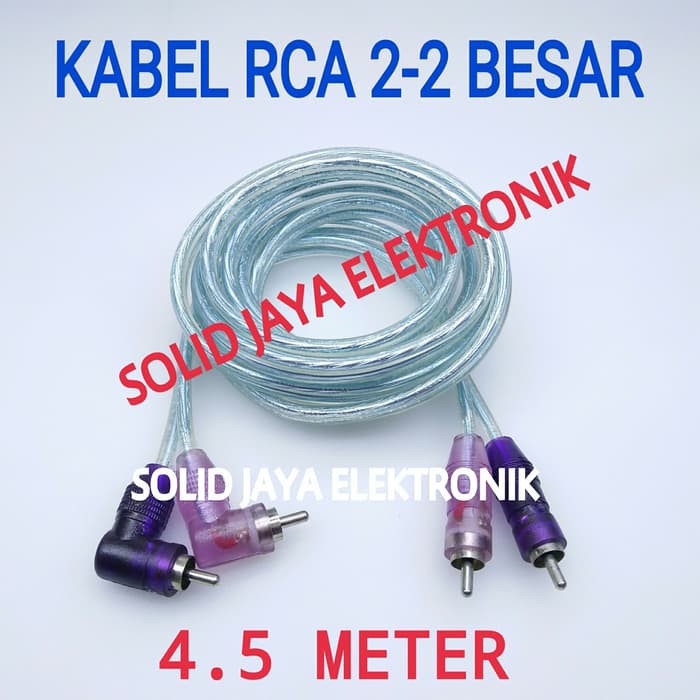 KABEL RCA 2-2 4.5 M BAGUS KABEL RCA 4,5 METER 2-2 KABEL AUDIO RCA BENTUK L KABEL AUDIO KABEL AUX RCA