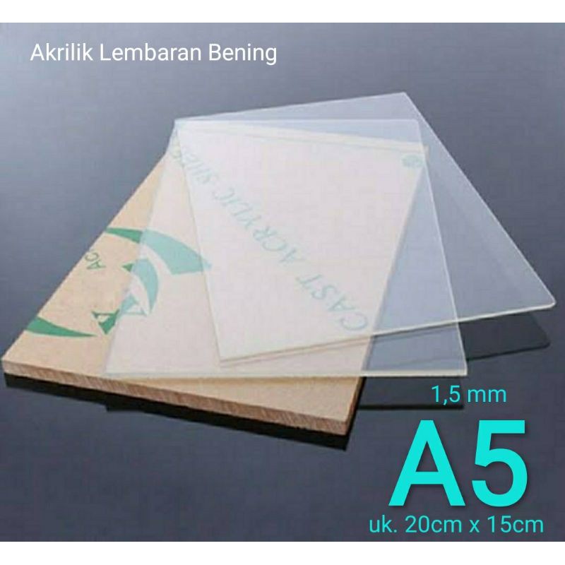 

AKRILIK LEMBARAN A5 2mm/BENING