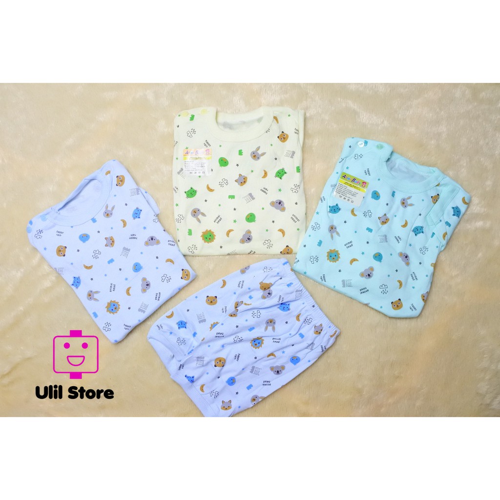 Setelan Baju Bayi Baju Pendek Bayi Kancing Pundak Usia 3 Setelan Baju Bayi Baju Pendek Bayi Kancing Pundak Usia 3
