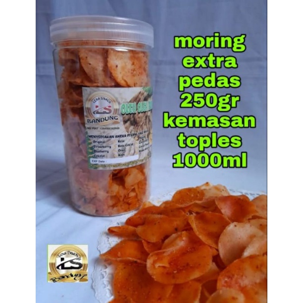 

Lexa Snack Moring Pedas 500gr Cemilan Moring Garut Snack kiloan Makanan Pedas