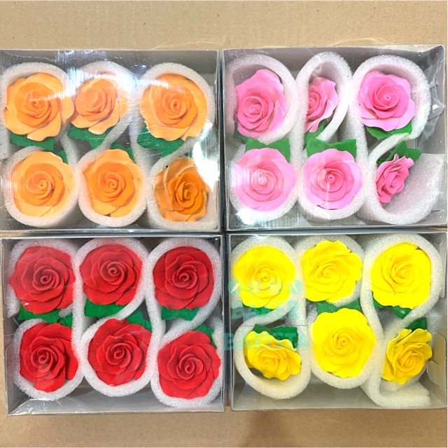 

Gumpaste Rose Besar L / gumpaste bunga mawar besar hiasan kue mawar