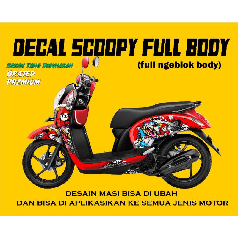 Decal Scoopy Full body Doraemon zombie