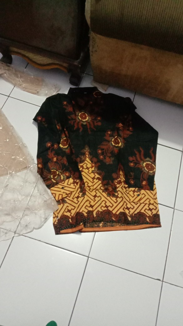 Ready 2 Warna Ada Anak! Shopashop Solo Batik Kebaya Couple Brukat Tille Azzurra Selendang