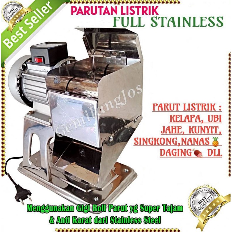 Parutan Kelapa Listrik Mesin Parut Kelapa Singkong Nanas Kunyit Jahe Temulawak Serbaguna Pasti Promo