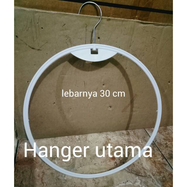 Hanger gantungan jilbab khimar warna putih