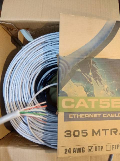 Kabel Lan UTP Cat5E 10 meter siap pakai sudah dicrimping rj45 dan plug booth