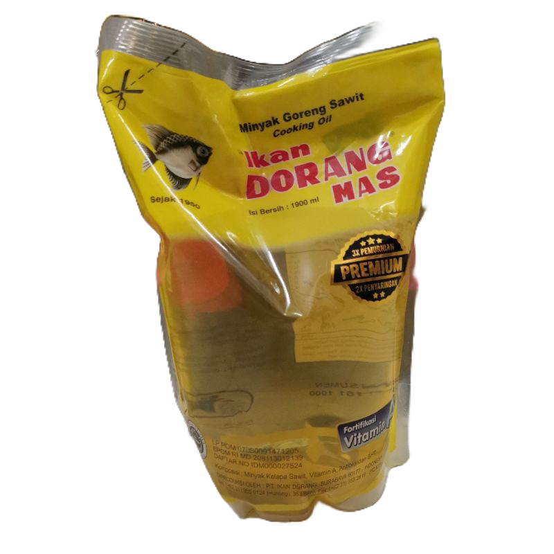 

Minyak Goreng Sawit Ikan Dorang Mas 1900ml Refill Pouch