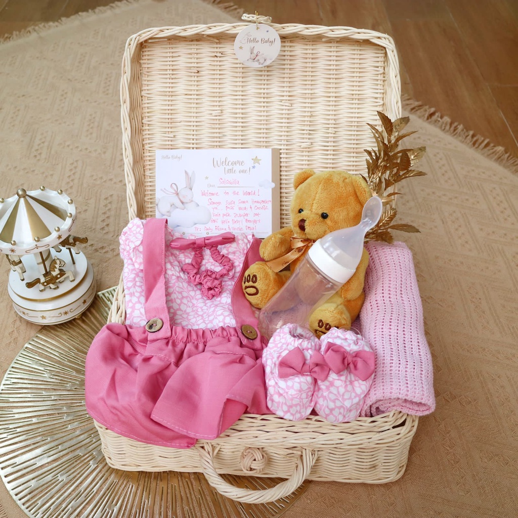 BARU LIO034 (Girls) Parcel Premium Hello Baby Hampers Gift 0-12 months