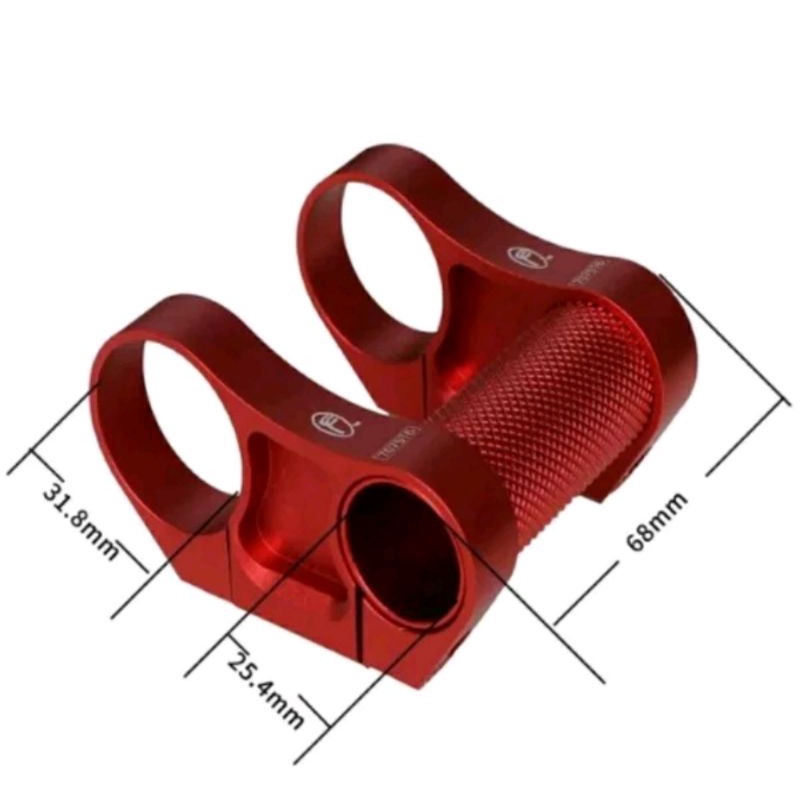 Stem Rise riser Litepro 25.4 to 31.8 mm sepeda lipat alloy CNC Diameter 25.4mm to 31.8mm standart to oversize Sepeda lipat folding bike handlepost adapter adaptor converter seli