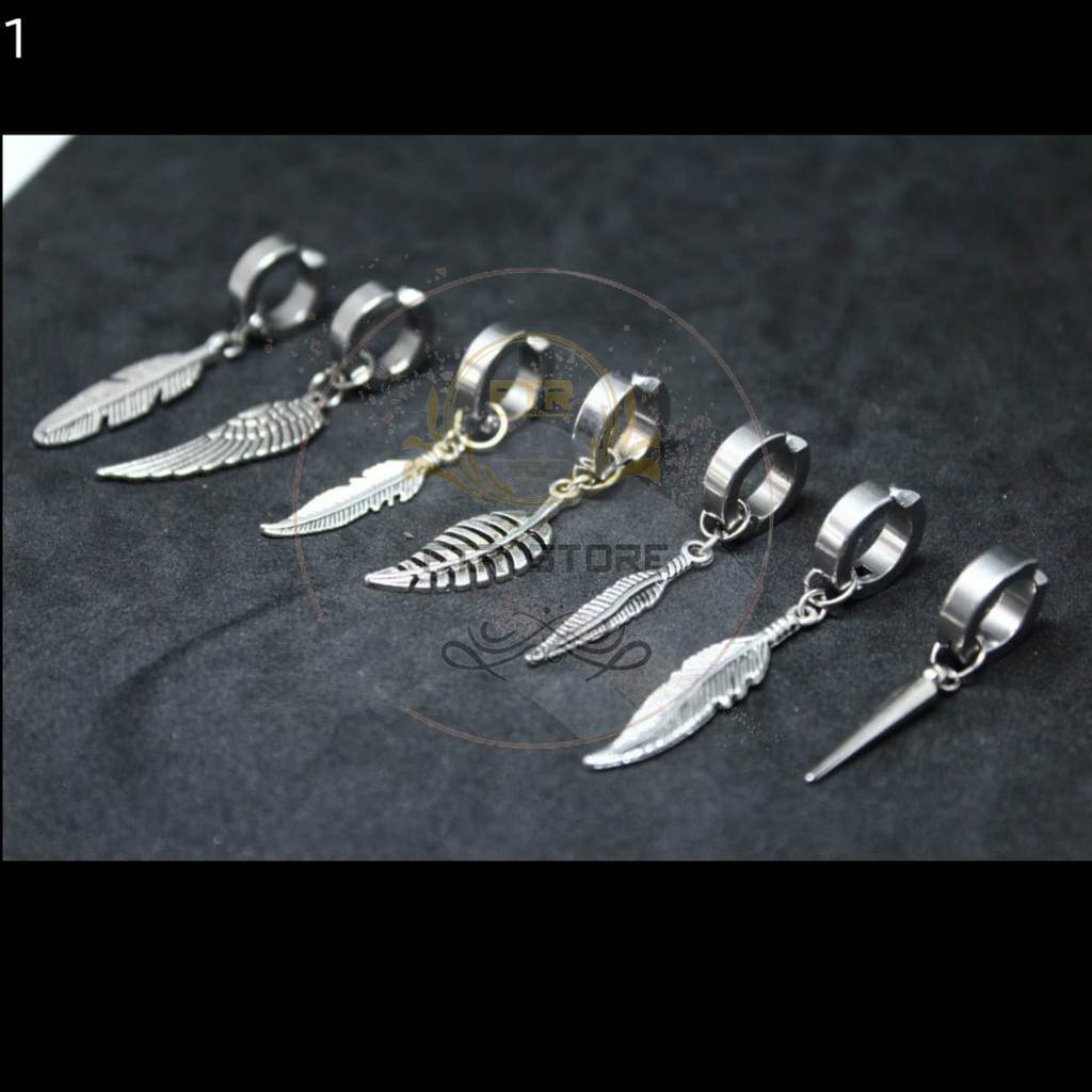 Anting Jepit daun ala korea/anting/anting jepit/anting korea/anting keren/anting daun