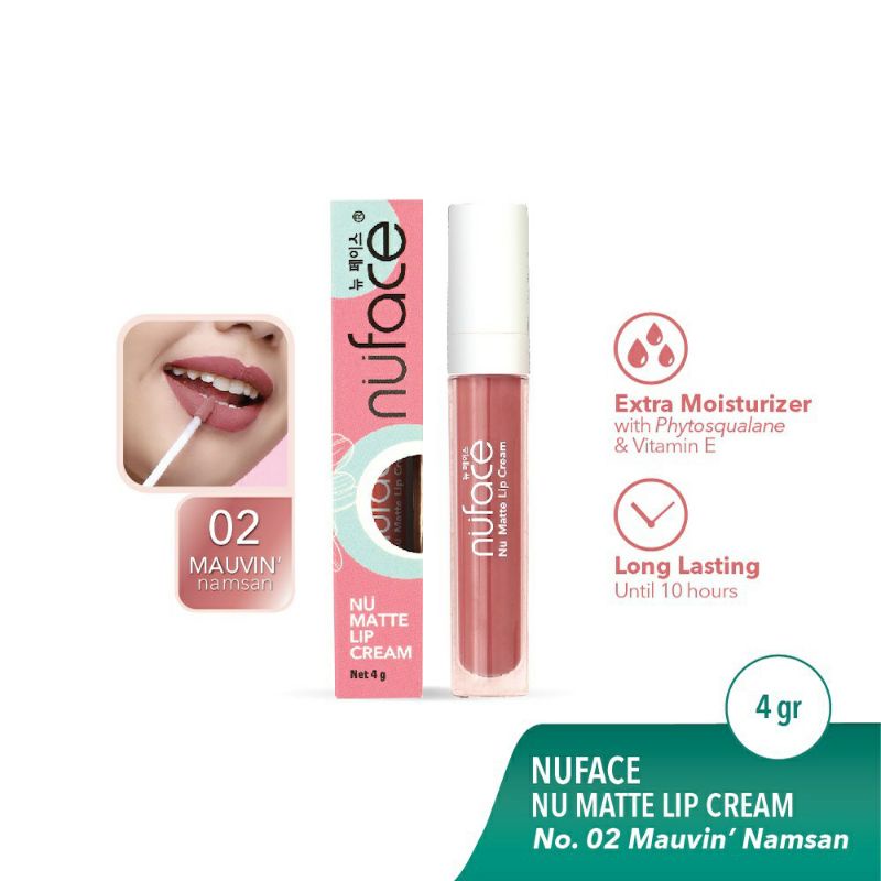 Nuface nu matte lip cream