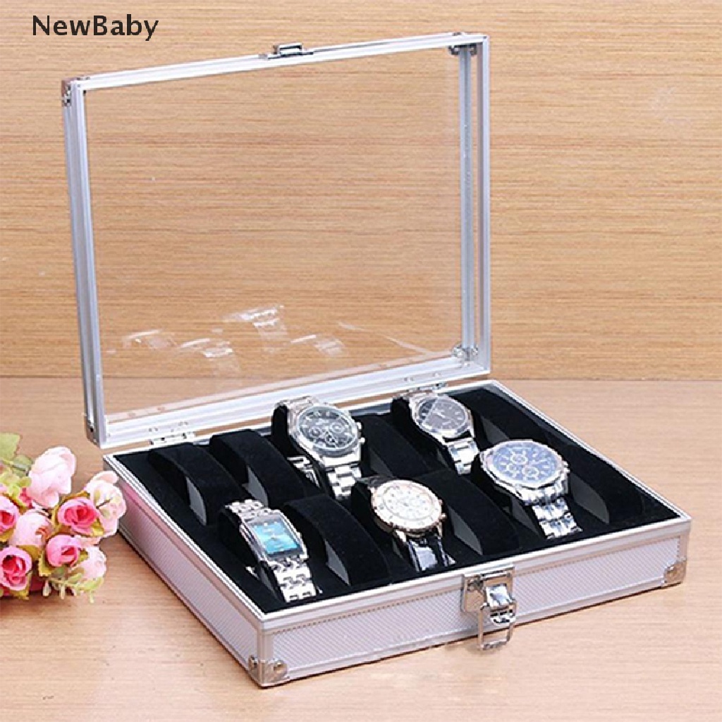 Kotak Display Holder Jam Tangan / Perhiasan Dengan 6 / 12 Sekat
