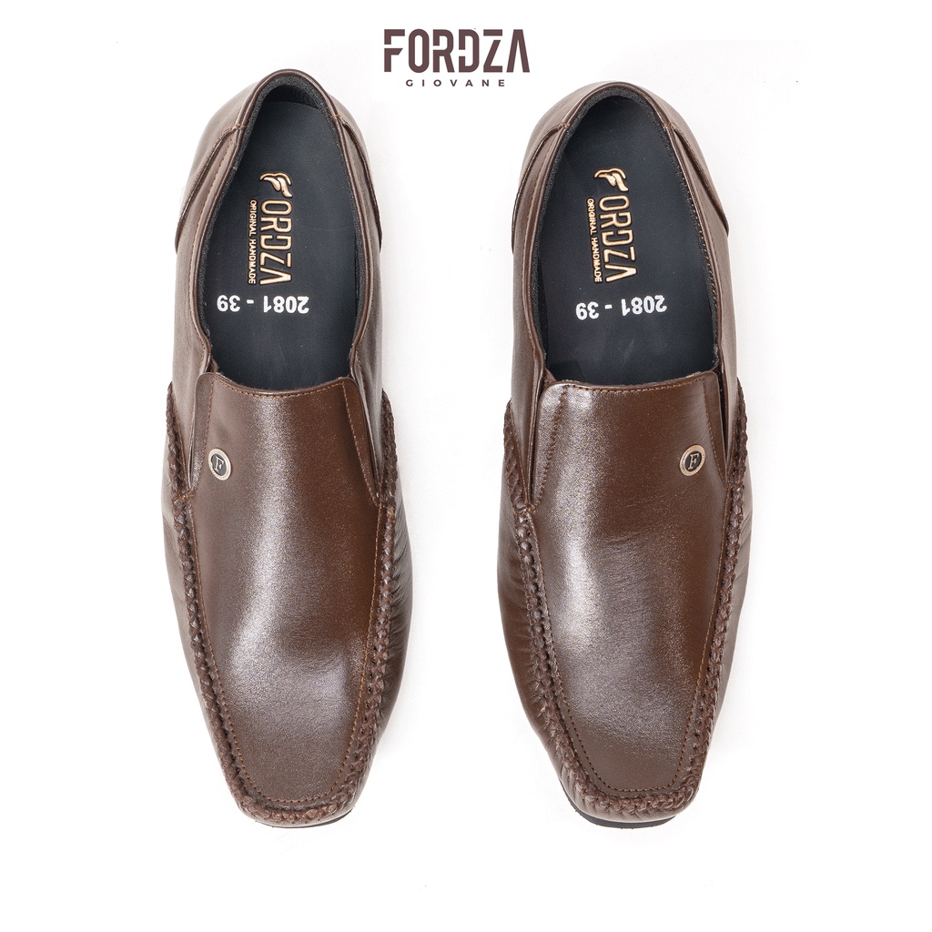 Sepatu Pantofel Pria Kulit Asli Formal Comfort Slim Style Fordza 2081