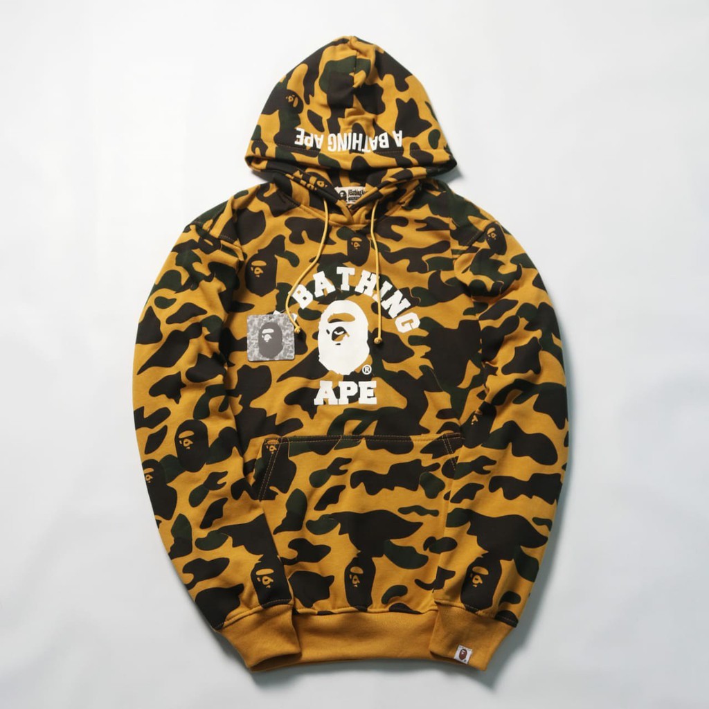 Jaket Sweater Hoodie BTHG CAMO BP – Yellow Edition Fashion Trendy Casual Pria Good Brand Quality Sty