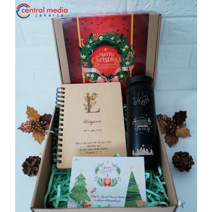 

CHRISTMAS HAMPERS CUSTOM NAMA TUMBLER NOTE BOOK KADO NATAL CUSTOM FV452CD4