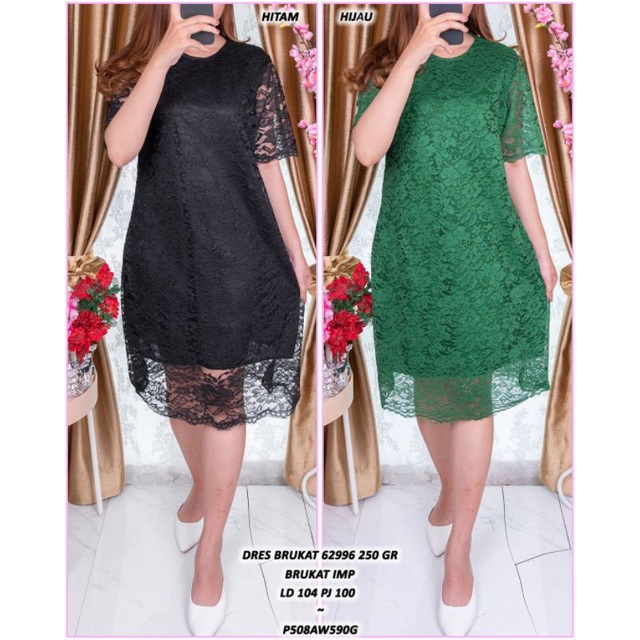 Dress Brukat 6299 Import /ld 104