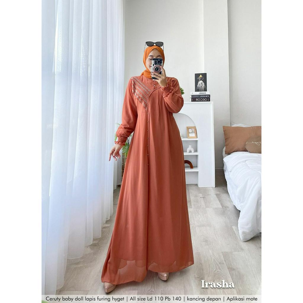 GAMIS PESTA CASUAL MOTE IRASHA