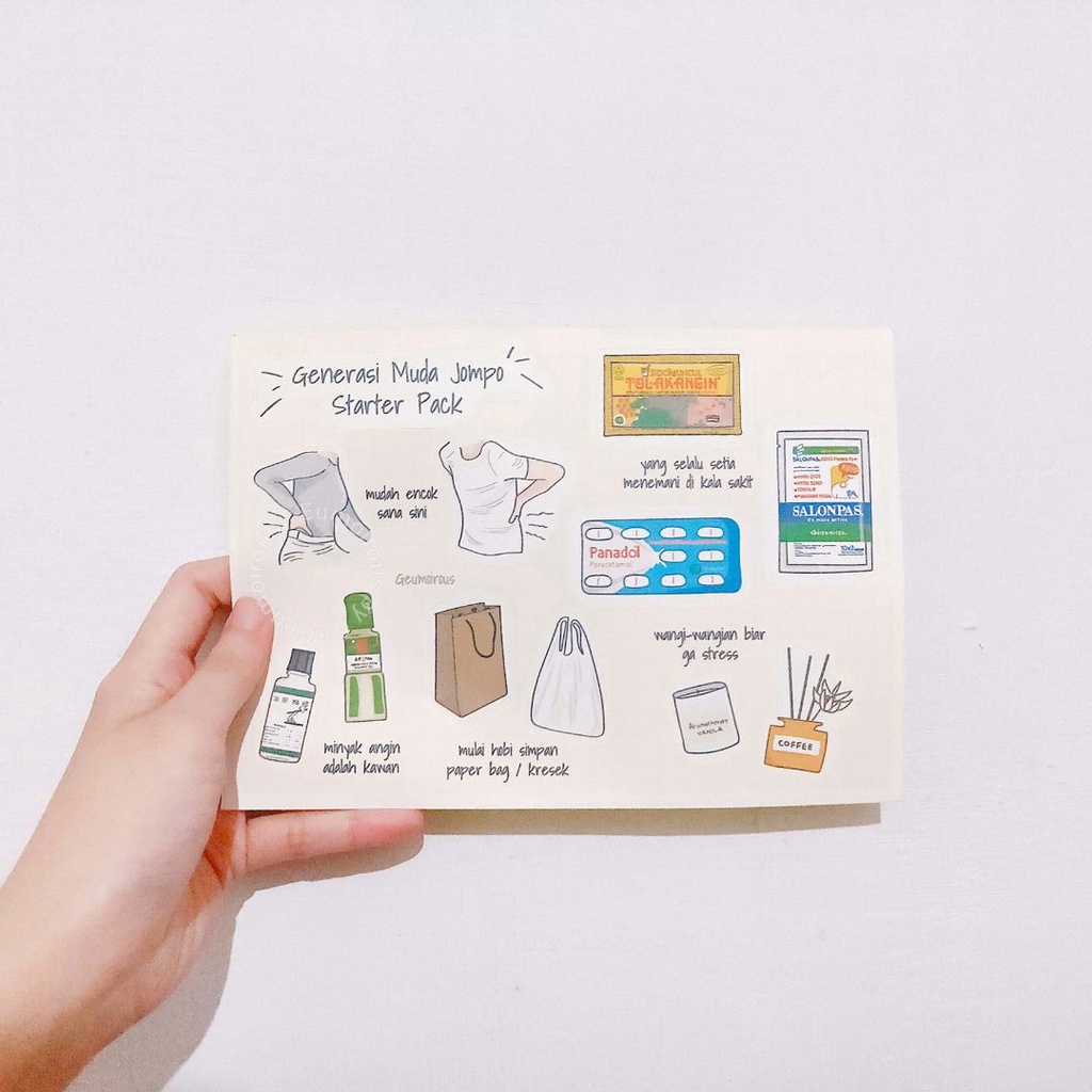 Sticker Generasi Muda Jompo Starter Pack