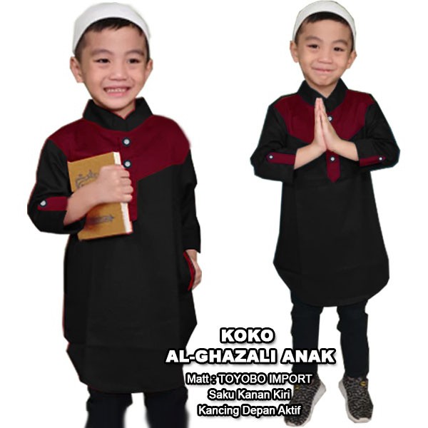 CTN Baju muslim koko ALGHAZALI ANAK best seller