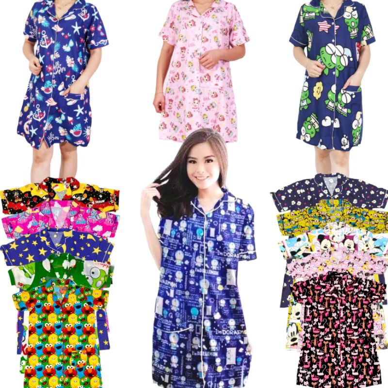 DASTER KATUN/MOTIF KARAKTER/WANITA DEWASA LD 104