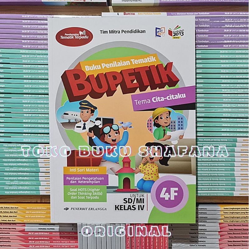 PAKET BUKU BUPETIK 4F 4G 4H 4I KELAS 4 SD ERLANGGA K13 REVISI SEMESTER 2