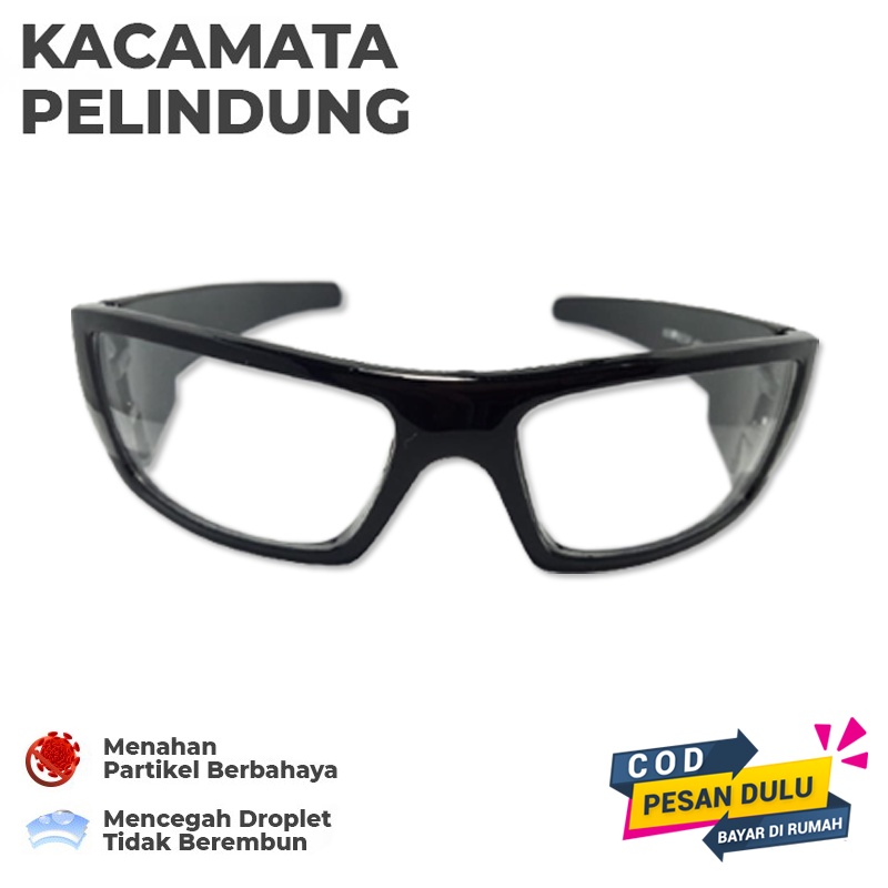 Kacamata Anti virus Protection Eye Glasses Kacamata Safety Glass / Kacamata Pelindung / goggles APD / Cod