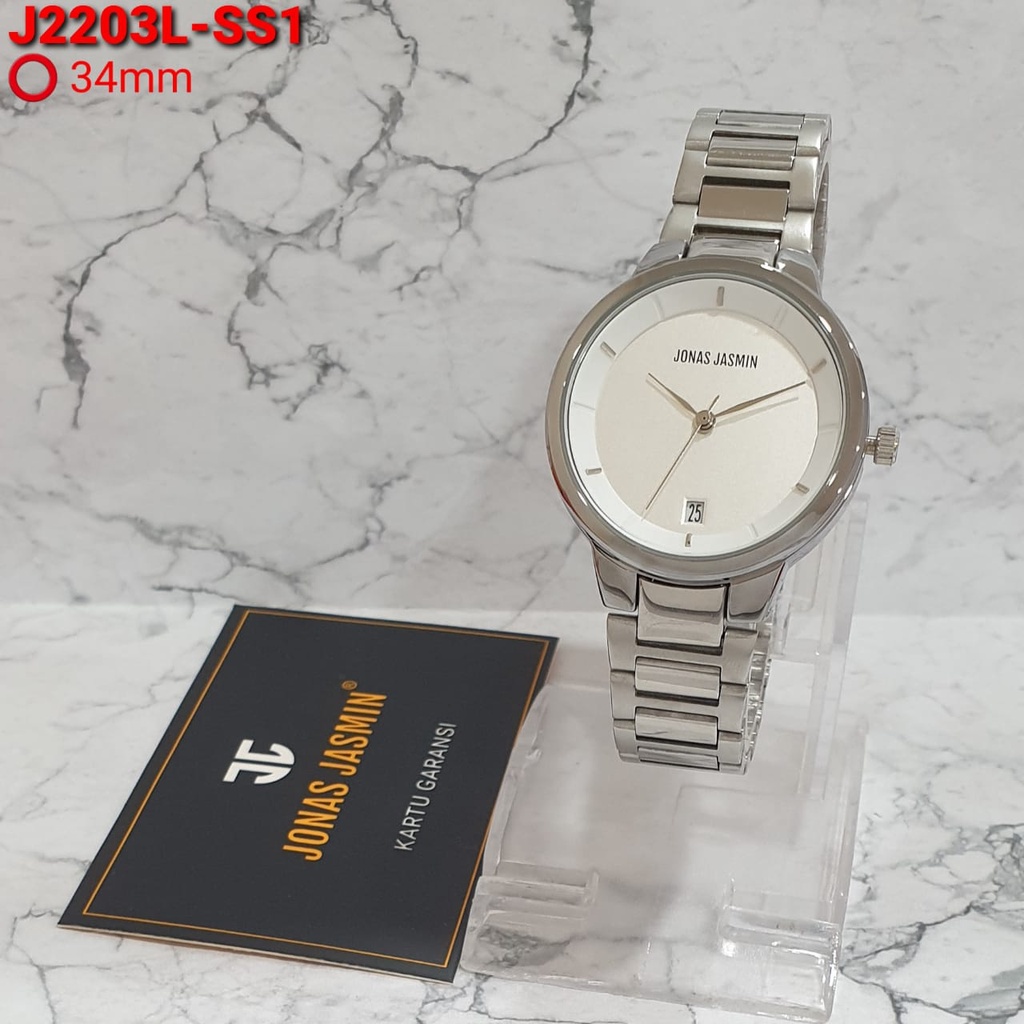 JAM TANGAN WANITA JONAS JASMIN TANGGAL AKTIF/ Jam Tangan Wanita Fashion Jonas Jasmin HL 9890 Tanggal Aktif / JAM TANGAN WANITA,JONAS JASMIN,Type=JJ2203,ORIGINAL.