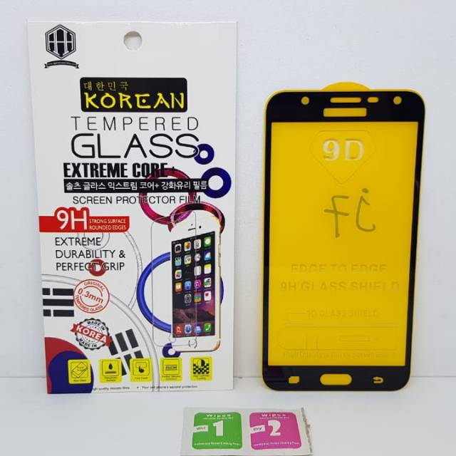 KOREAN Tempered Glass Samsung J7 2015 J700 5.5&quot; FULL SCREEN TG 5D Samsung J7 Core J701F FULL GLUE