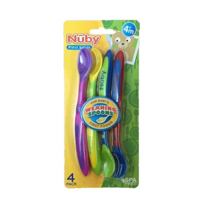 Nuby Weaning Spoon 4pcs