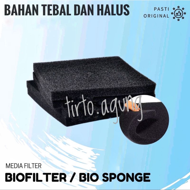 PROMO KAPAS BIOFOAM HITAM TEBAL 100% POLYESTER FIBER BISA DICUCI MEDIA FILTER BUSA BIO FOAM AQUARIUM