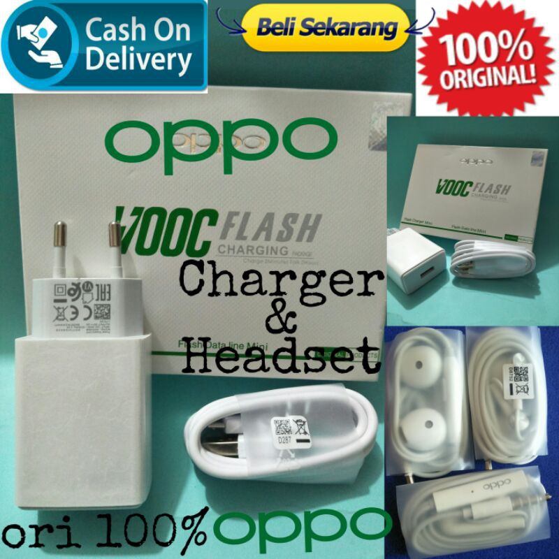 Charger oppo A16e A17k MICRO oppo Casan Micro Usb Charger Oppo dan Henset oppo F9 Casan oppo A15/A12