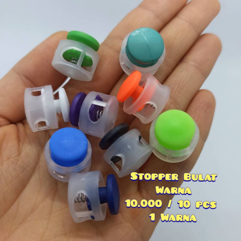 Stopper Plastik Warna Warni Stopper Lubang Ganda Stopper Warna Bening