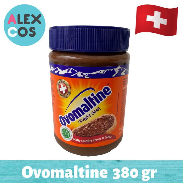 

Ovomaltine Crunchy Cream Spread Cocoa Cokelat 380 Gram