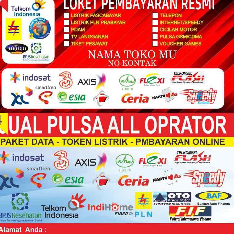 Gambar Spanduk Konter Hp desain banner kekinian