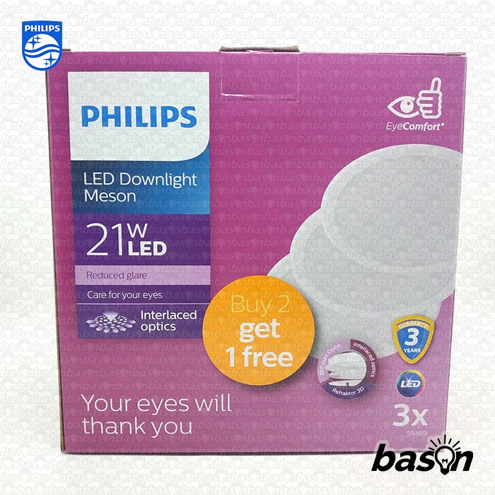 PHILIPS Meson 59469 Multipack 21W 7 inch D175 - isi 3 bh LED Downlight