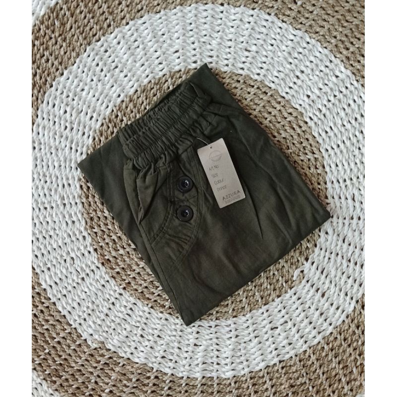 Rok Panjang Payung Bahan Cigaret Tebal-Army