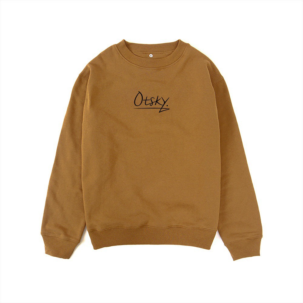 Sweater Crewneck Otsky Otsky Crewneck Underline Premium Sweater Pria Dan Wanita Terbaru