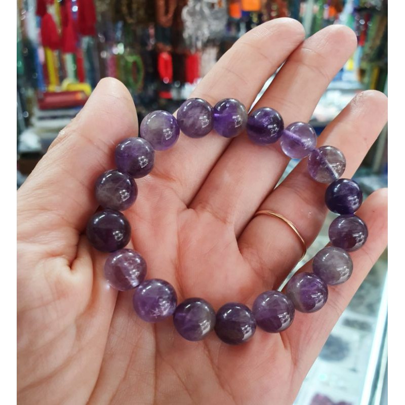 Gelang batu kecubung asli