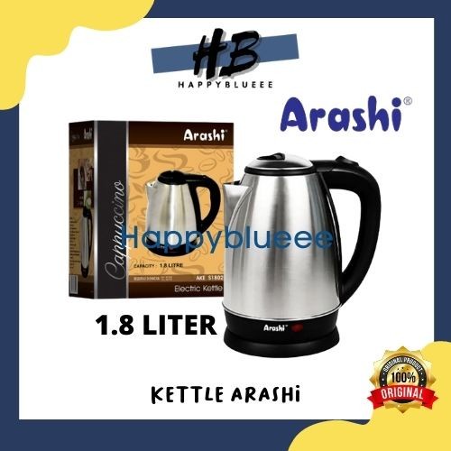 TEKO LISTRIK / KETTLE ELECTRIC / PEMANAS AIR LISTRIK ARASHI 1,8L 1.8 LITER