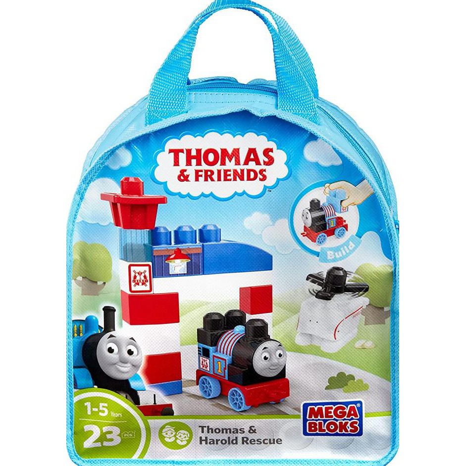 New Arrival Mega Bloks Thomas & Friends Thomas & Harold Rescue Center Playset Bag